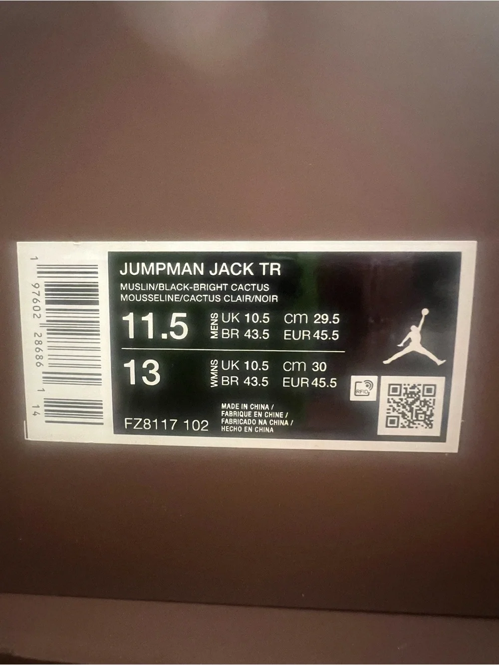 Travis Scott x Jordan Jumpman Jack TR “Bright Cactus” - Size 11.5